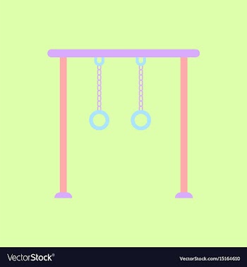 In flat style park playground vector image