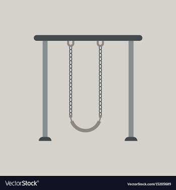 In flat style park playground vector image
