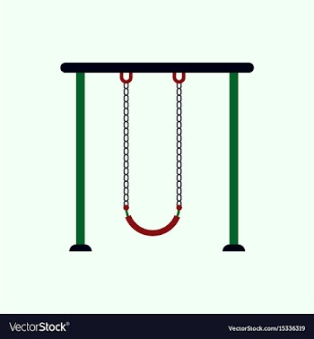 In flat style park playground vector image