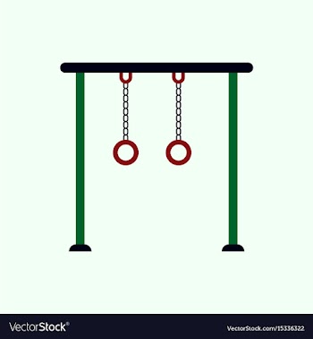In flat style park playground vector image