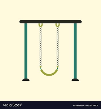 In flat style park playground vector image