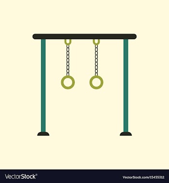 In flat style park playground vector image
