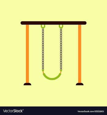 In flat style park playground vector image