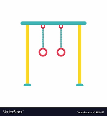 In flat style park playground vector image