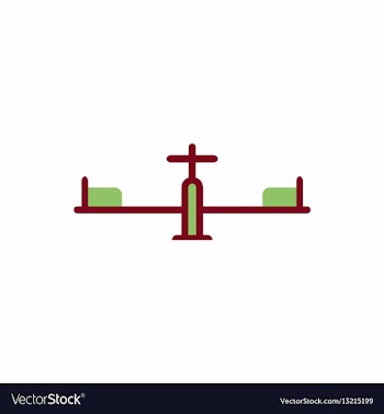 In flat style playground vector image