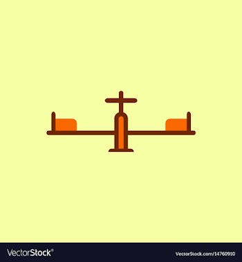In flat style playground vector image