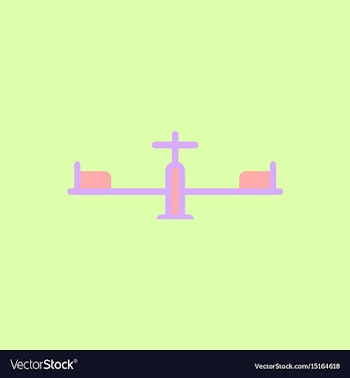 In flat style playground vector image