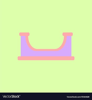 In flat style playground vector image