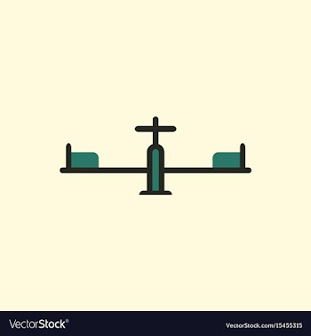 In flat style playground vector image
