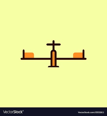 In flat style playground vector image