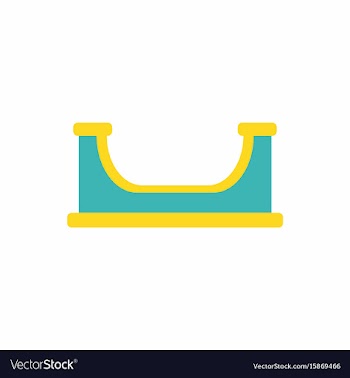 In flat style playground vector image