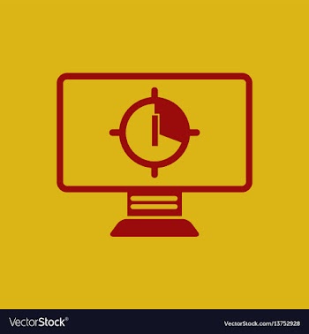 In flat style screen countdown vector image
