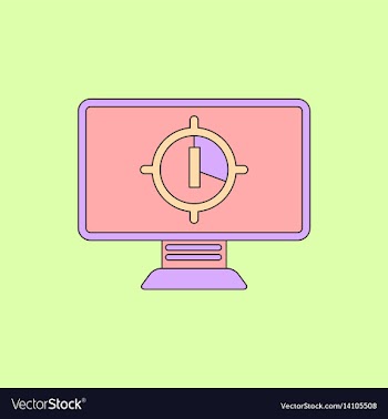 In flat style screen countdown vector image