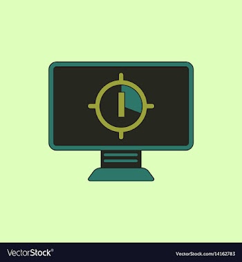 In flat style screen countdown vector image