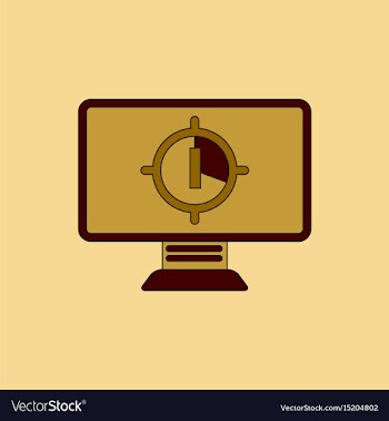 In flat style screen countdown vector image