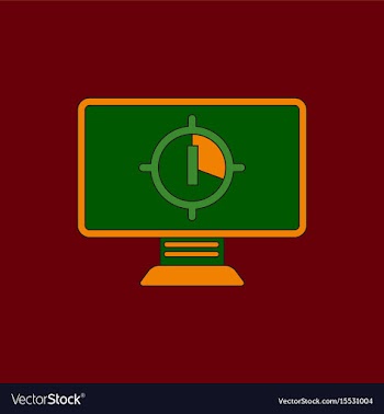In flat style screen countdown vector image