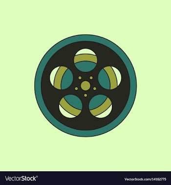 In flat style tape bobbin reel vector image