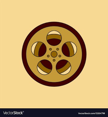 In flat style tape bobbin reel vector image