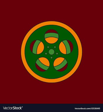 In flat style tape bobbin reel vector image