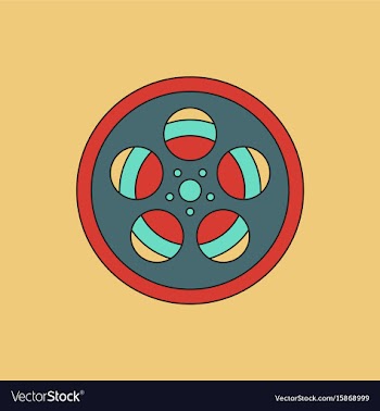 In flat style tape bobbin reel vector image