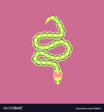 In flat style viper vector image