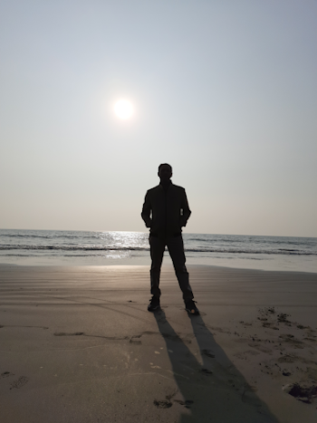 In front of sea JPEG