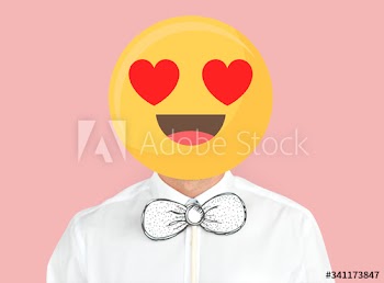 In love emoji man