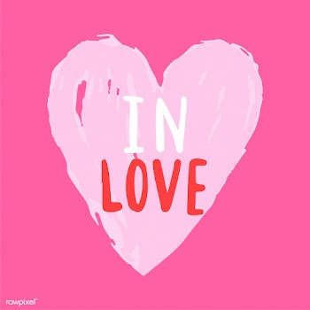 In love typography vector in a heart | Free stock vector - 472562