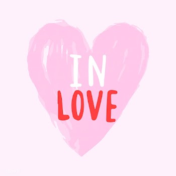 In love typography vector in a heart | Free stock vector - 472573
