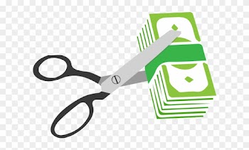 In Other Words "pavers Contractors Usa” Is The Company - Scissors Cutting Money Clipart