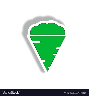 In paper sticker design vector image
