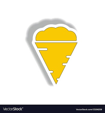 In paper sticker design vector image