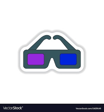 In paper sticker style 3d vector image