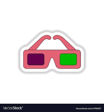 In paper sticker style 3d vector image
