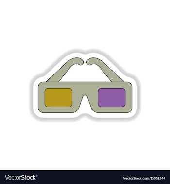 In paper sticker style 3d vector image