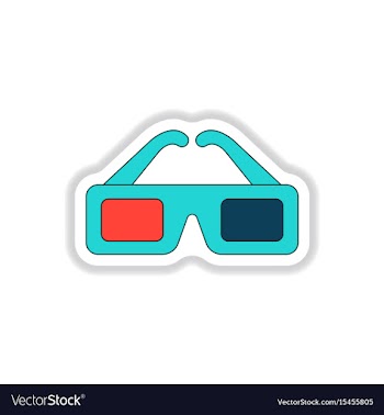 In paper sticker style 3d vector image