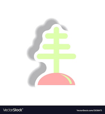 In paper sticker style antenna vector image