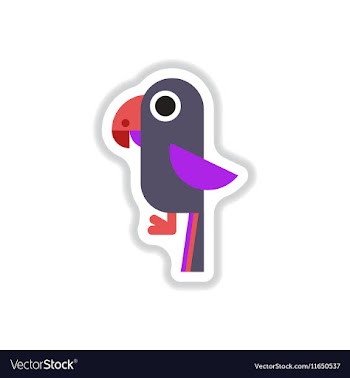 In paper sticker style baby vector image