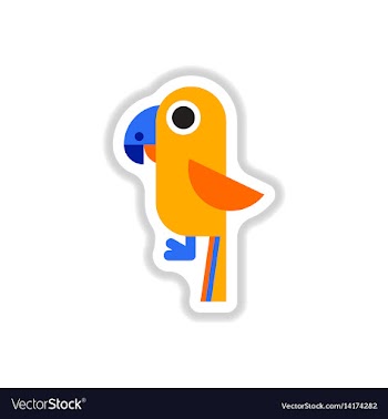 In paper sticker style baby vector image