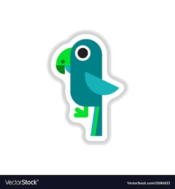 In paper sticker style baby vector image