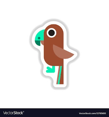 In paper sticker style baby vector image