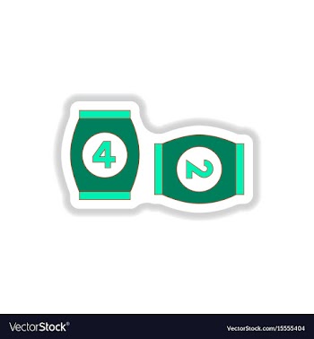 In paper sticker style bingo vector image