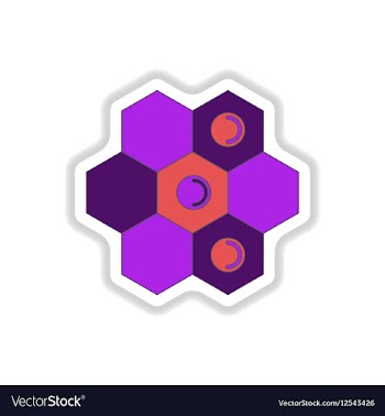 In paper sticker style board vector image