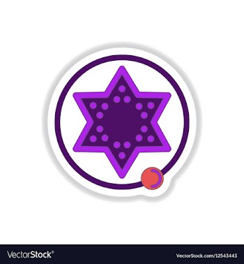 In paper sticker style board vector image