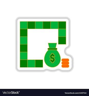 In paper sticker style board vector image