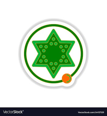 In paper sticker style board vector image