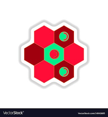 In paper sticker style board vector image