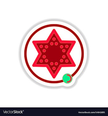 In paper sticker style board vector image