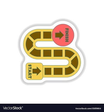 In paper sticker style board vector image