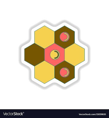 In paper sticker style board vector image